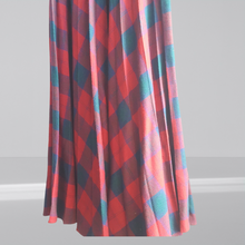 Load image into Gallery viewer, Wool 1970s Red Buffalo Plaid Maxi Skirt size S
