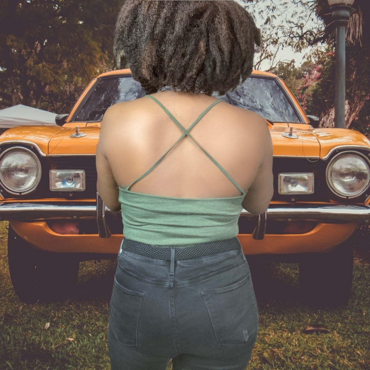 Vintage Bill Blass Cashmere Cowl Neck Camisole sz. M