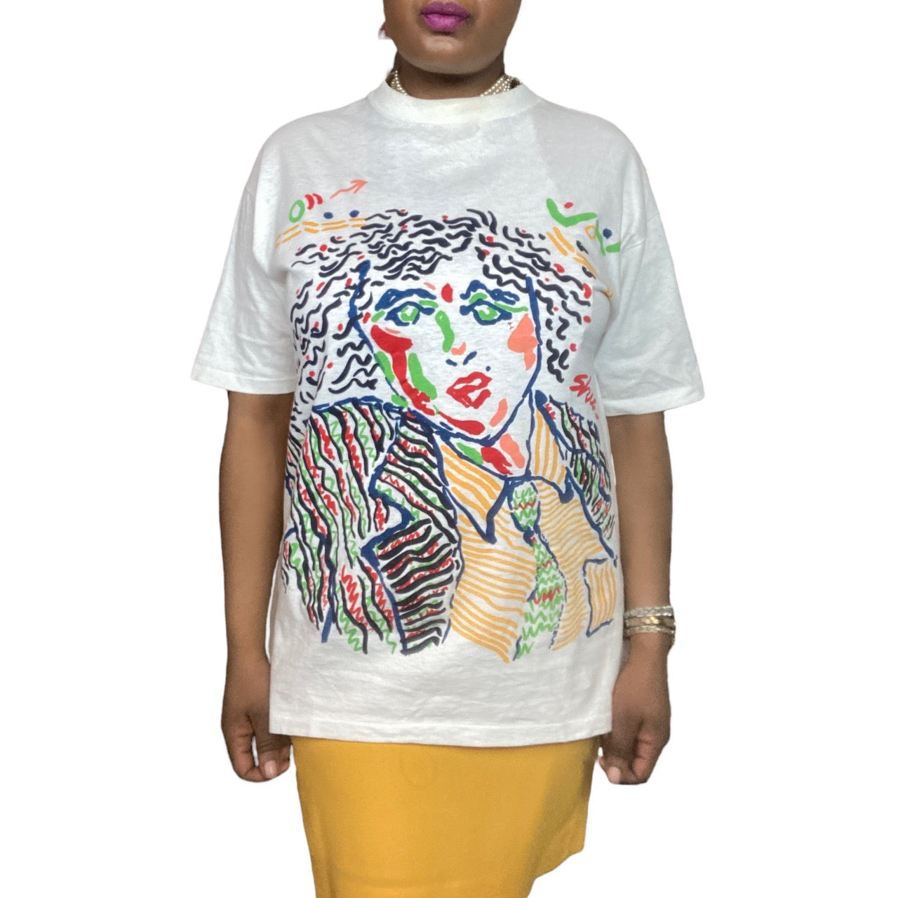 90s Vintage Tee Handpainted Kimberly Kollections T