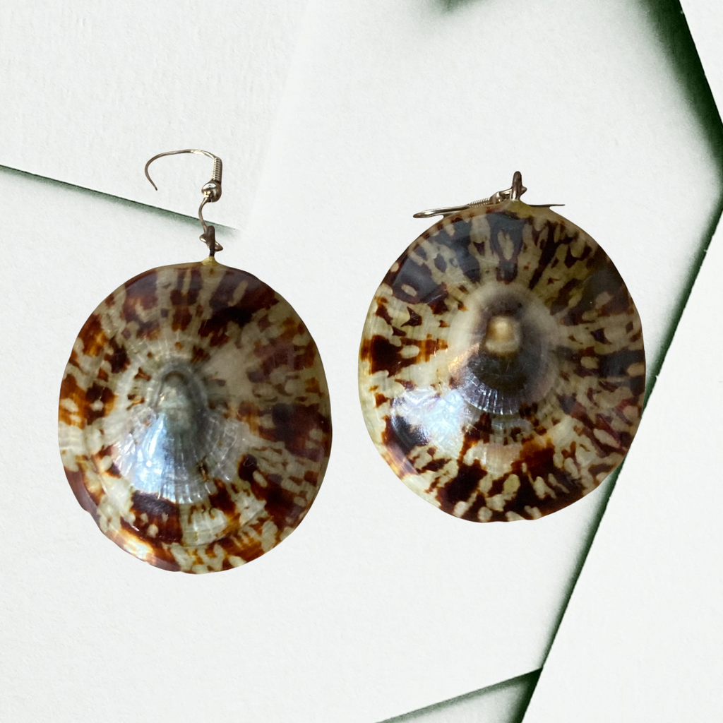 Phillippine Natural Limpet Earrings