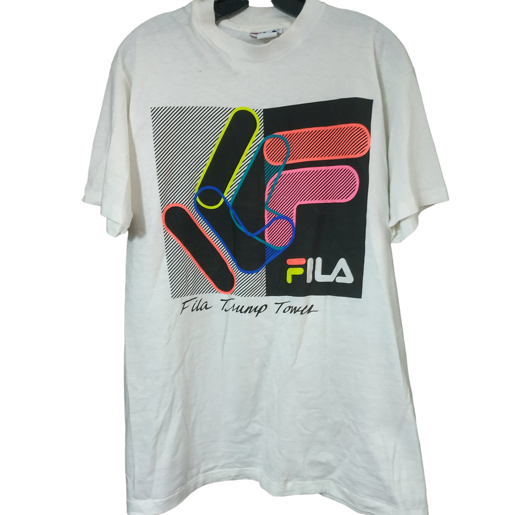FILA US  Trump Tower Vintage Tee Shirt - Size L