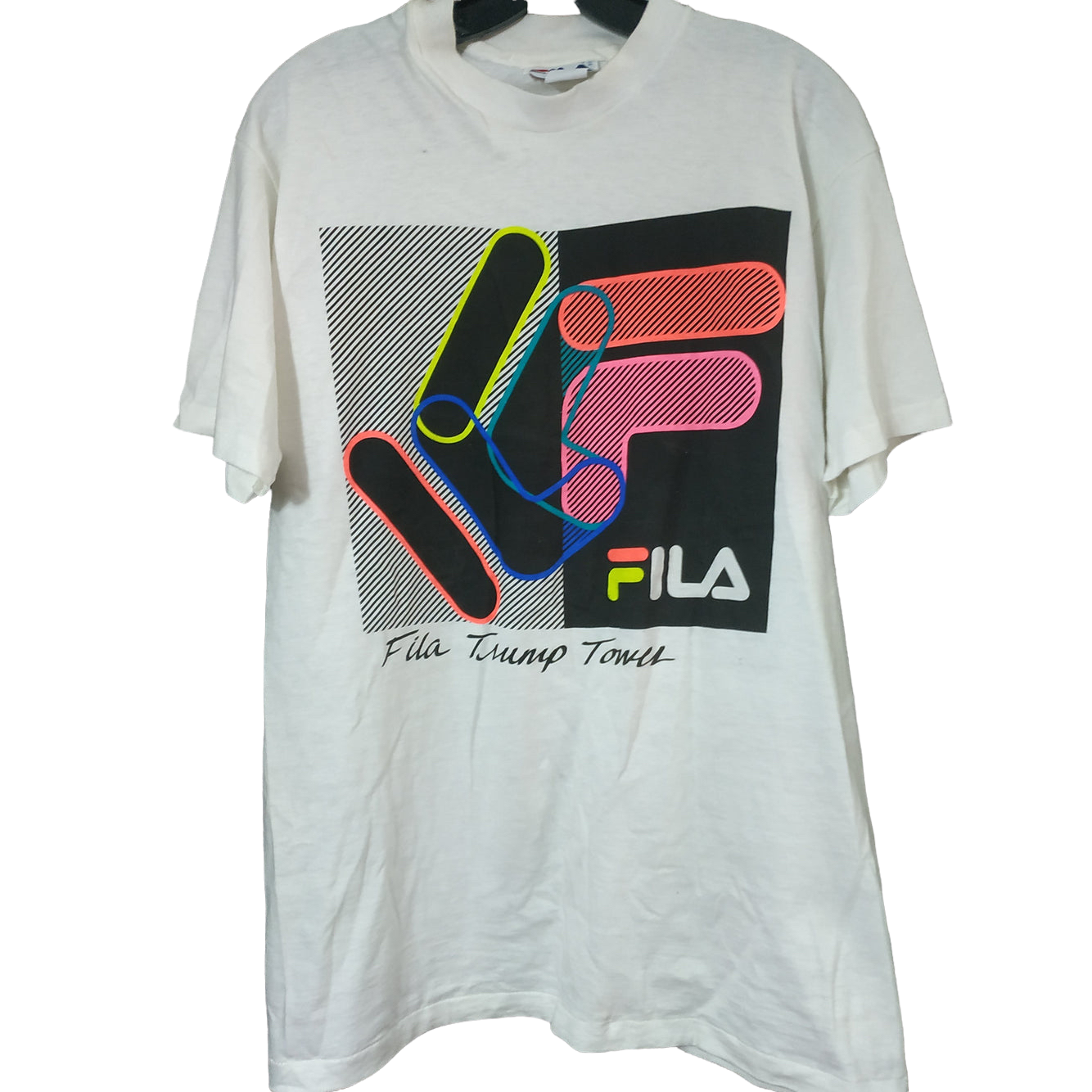 FILA US  Trump Tower Vintage Tee Shirt - Size L