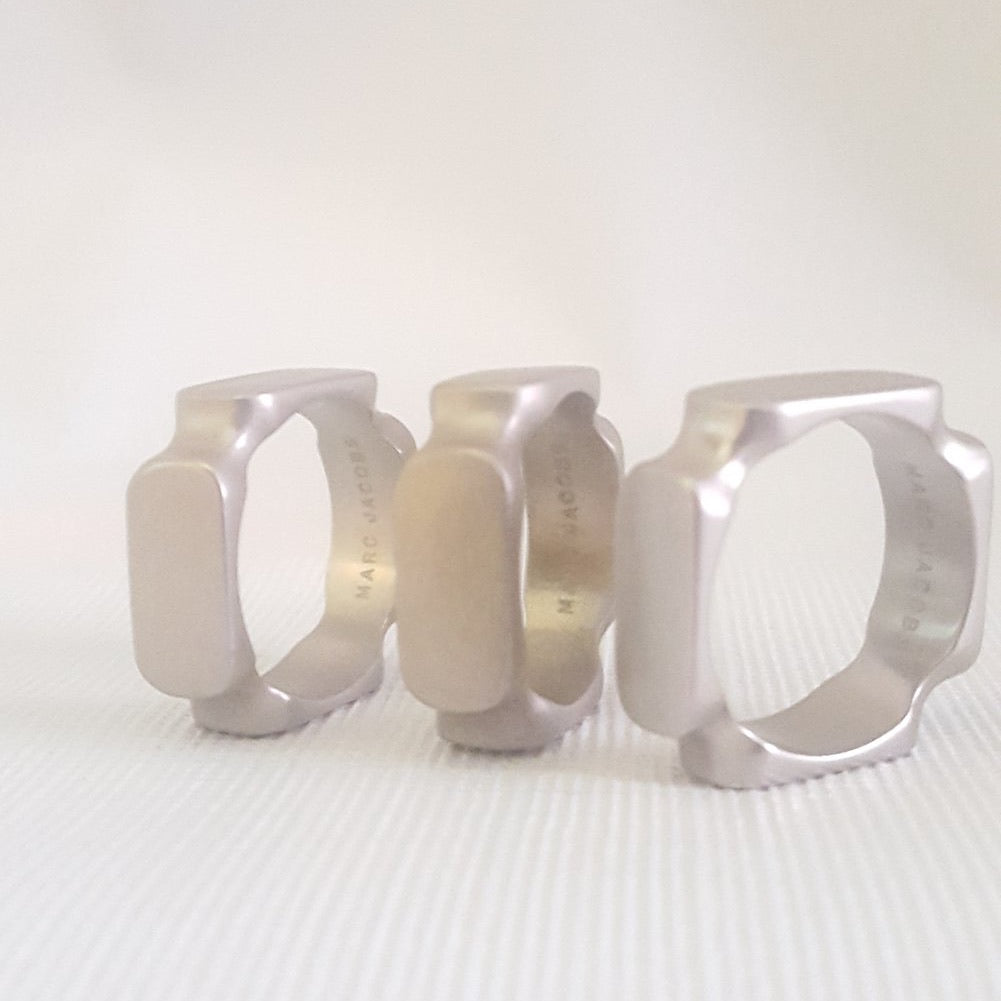 Silver Marc Jacob Engravable Unisex Band Ring