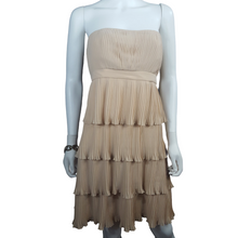 Load image into Gallery viewer, Anna Sui Strapless  Layered Crinkle Pleats Cocktail Dress size 8
