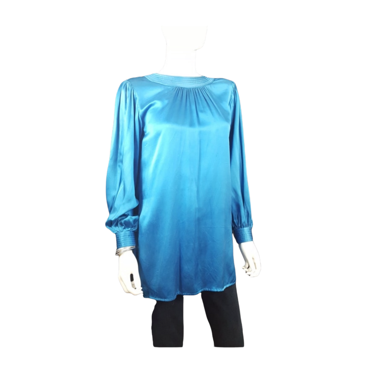 Pierre Cardin Bishop Sleeve Silk Blouse sz. M