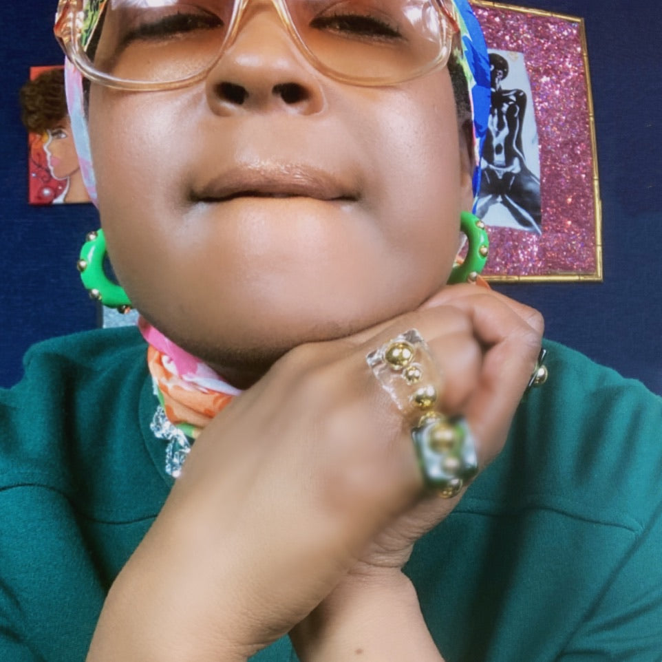 Image Gang_Clear_Cynthia_Ring_Lucille Golden _Vintage_Black Owned Brands