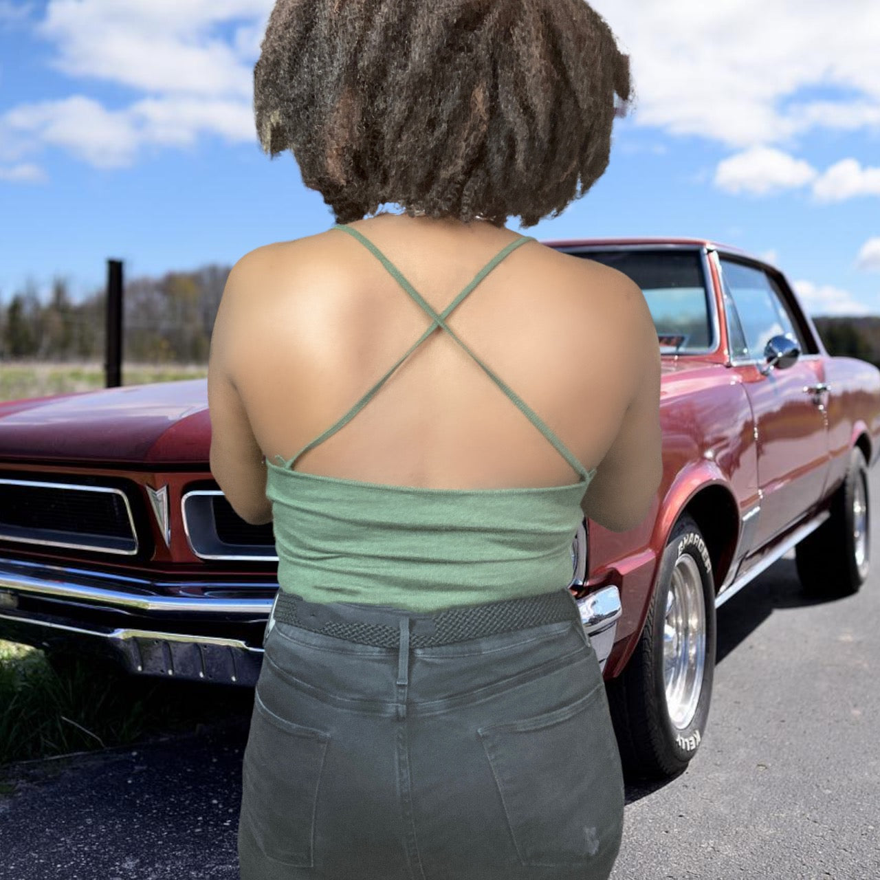 Vintage Bill Blass Cashmere Cowl Neck Camisole sz. M