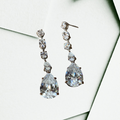 Vintage Crystal Single Drop Earrings