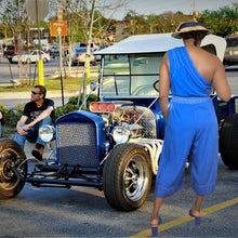 Load image into Gallery viewer, Tracy Reese Maldives Jumpsuit|Blue|One Shoulder| Size Large
