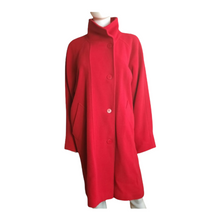 Load image into Gallery viewer, Vintage 1970s Ramowear Paris Red Wool Coat Size Large