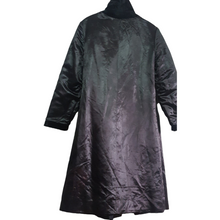 Load image into Gallery viewer, 1960s Vintage Coats Broadtale a Lou Nierenberg Creation Black Dress Fur Coat size M