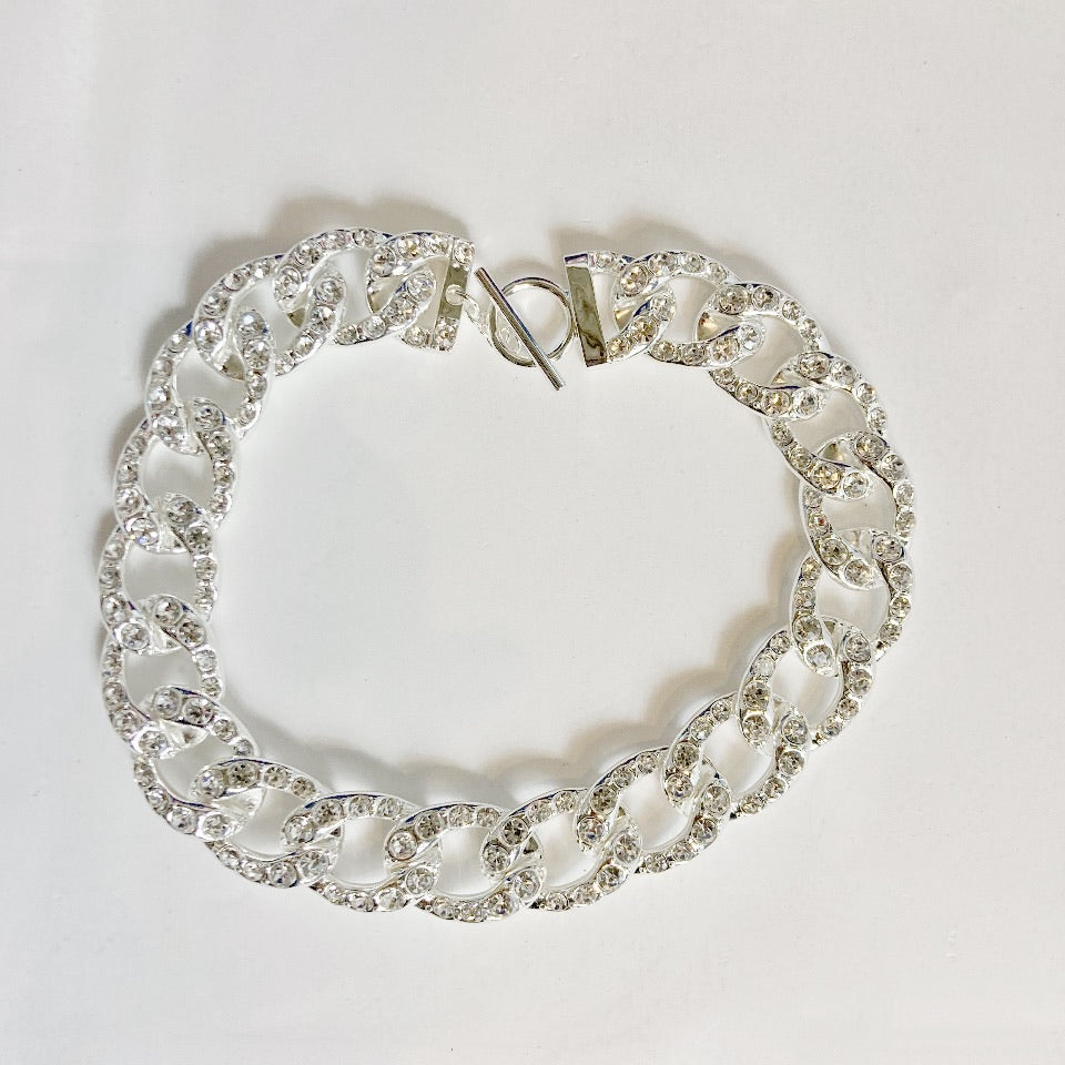 Image Gang_Emerald_Cassie_Silver_Chain_Necklace_Lucille Golden _Vintage_Black Owned