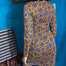 Load image into Gallery viewer, Vintage Geometric Print Sheath Dress Size M
