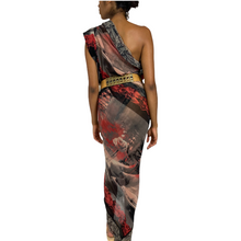 Load image into Gallery viewer, Jean Paul Gaultier Maille Classique Paris Vintage Tatoo Sheer Mesh Print Scarf/Dress
