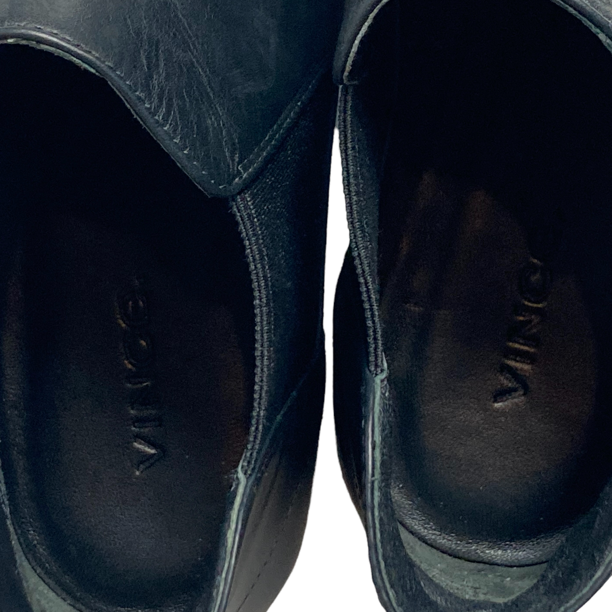 Vince Chelsea Black Leather Booties Size