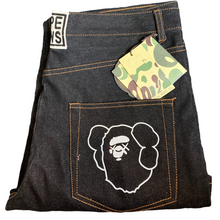 Load image into Gallery viewer, Bape ×Kaws 2005 Denim Jeans Size XL
