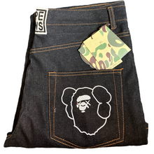 Load image into Gallery viewer, Bape ×Kaws 2005 Denim Jeans Size XL