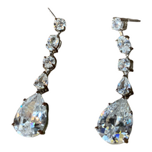 Load image into Gallery viewer, Vintage Crystal Single Drop Earrings