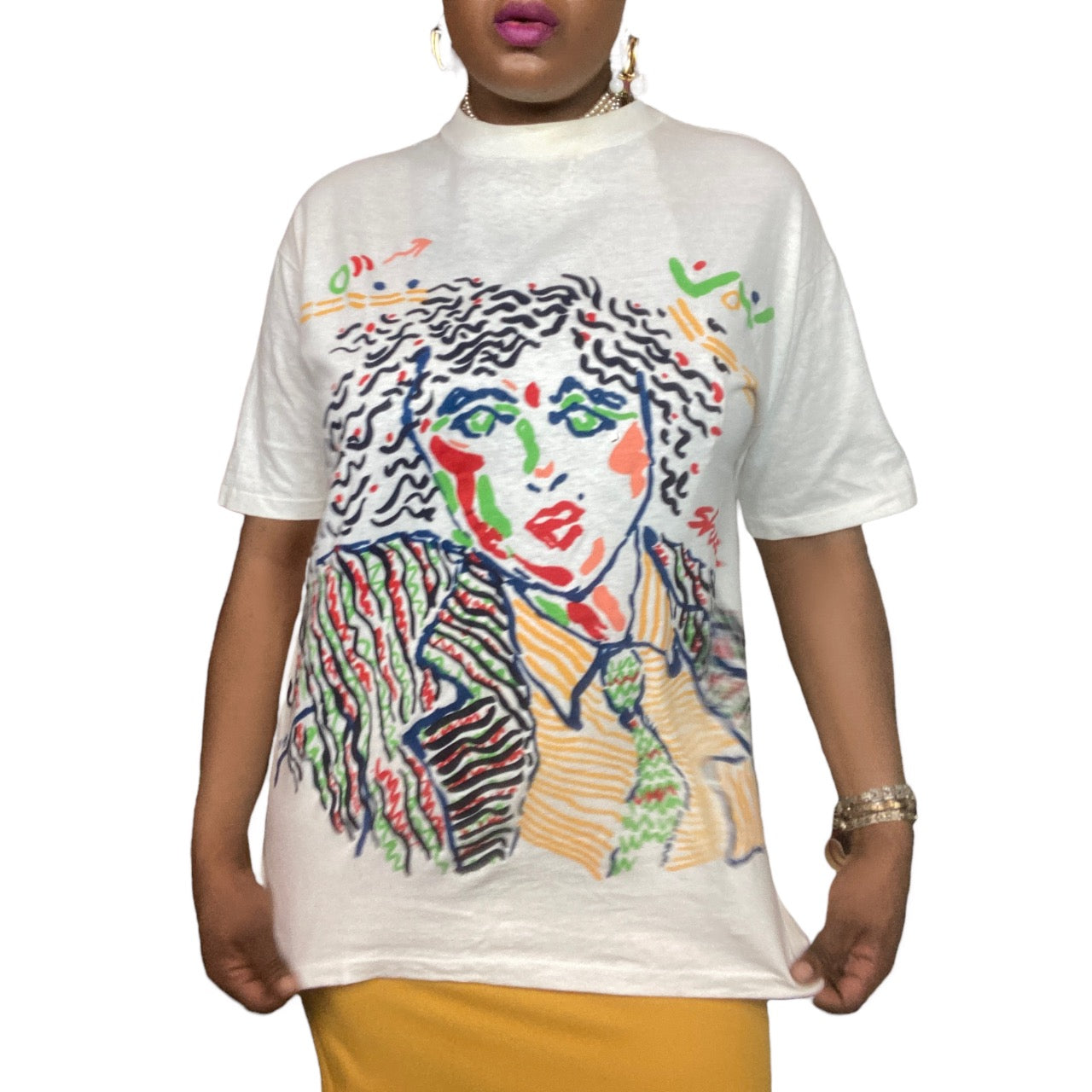 90s Vintage Tee Handpainted Kimberly Kollections T