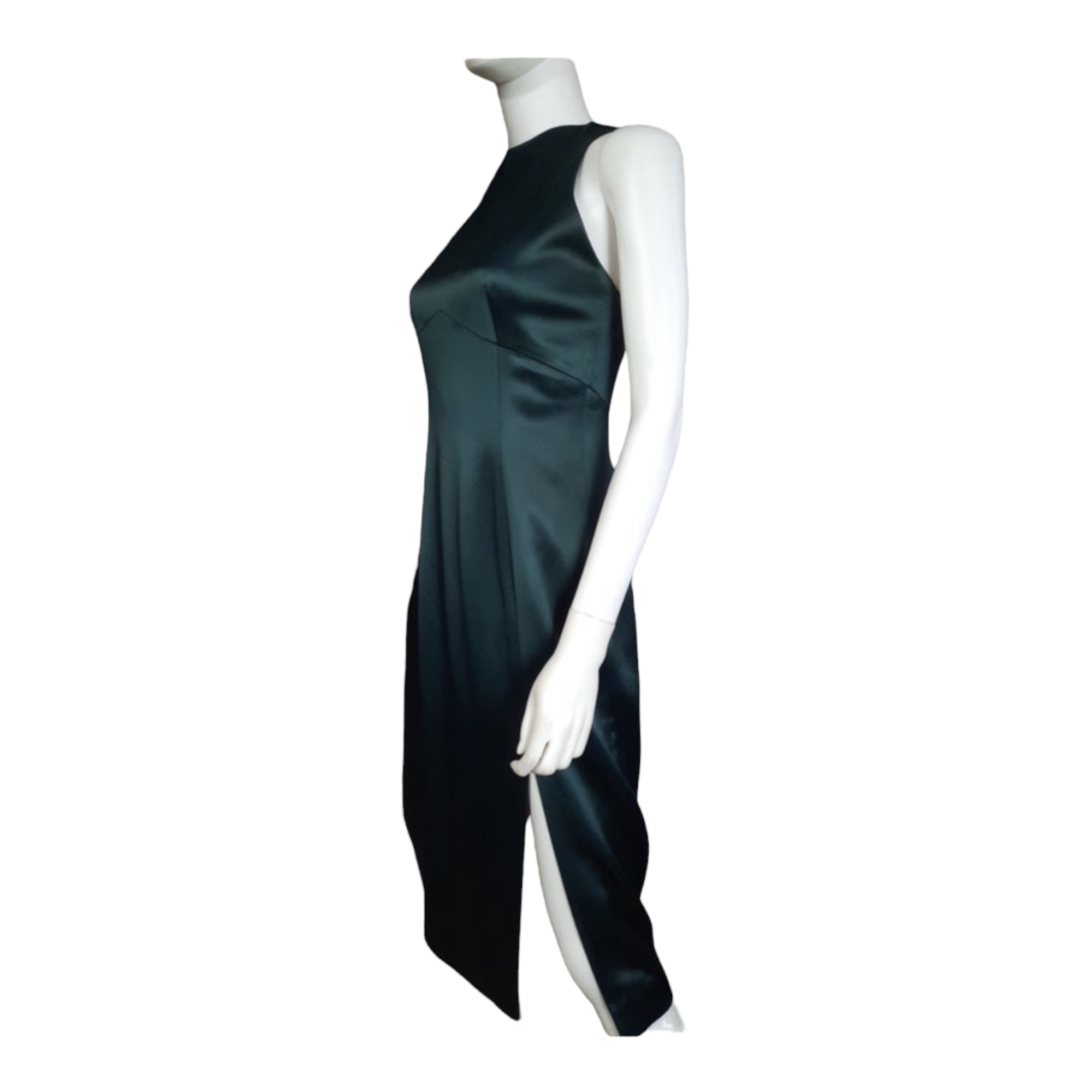 1990s Tahari Twist Back Halter Dress Size 4