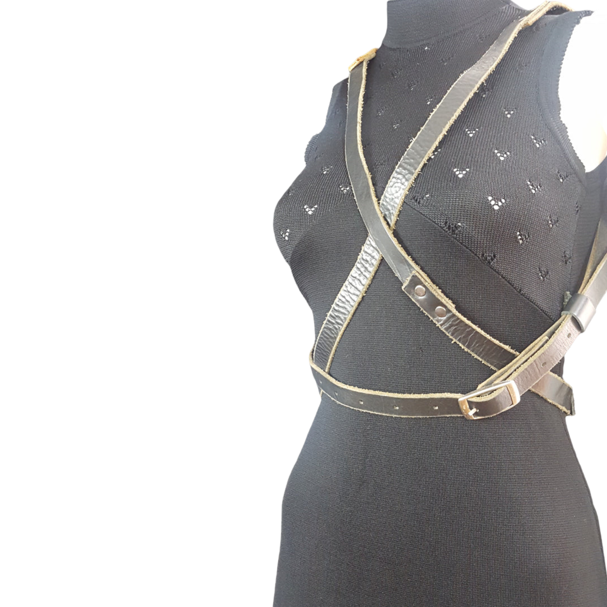 Leather Harness Belt