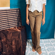 Load image into Gallery viewer, Santacroce Firenze  Printed Suede Leather Trousers Size 42
