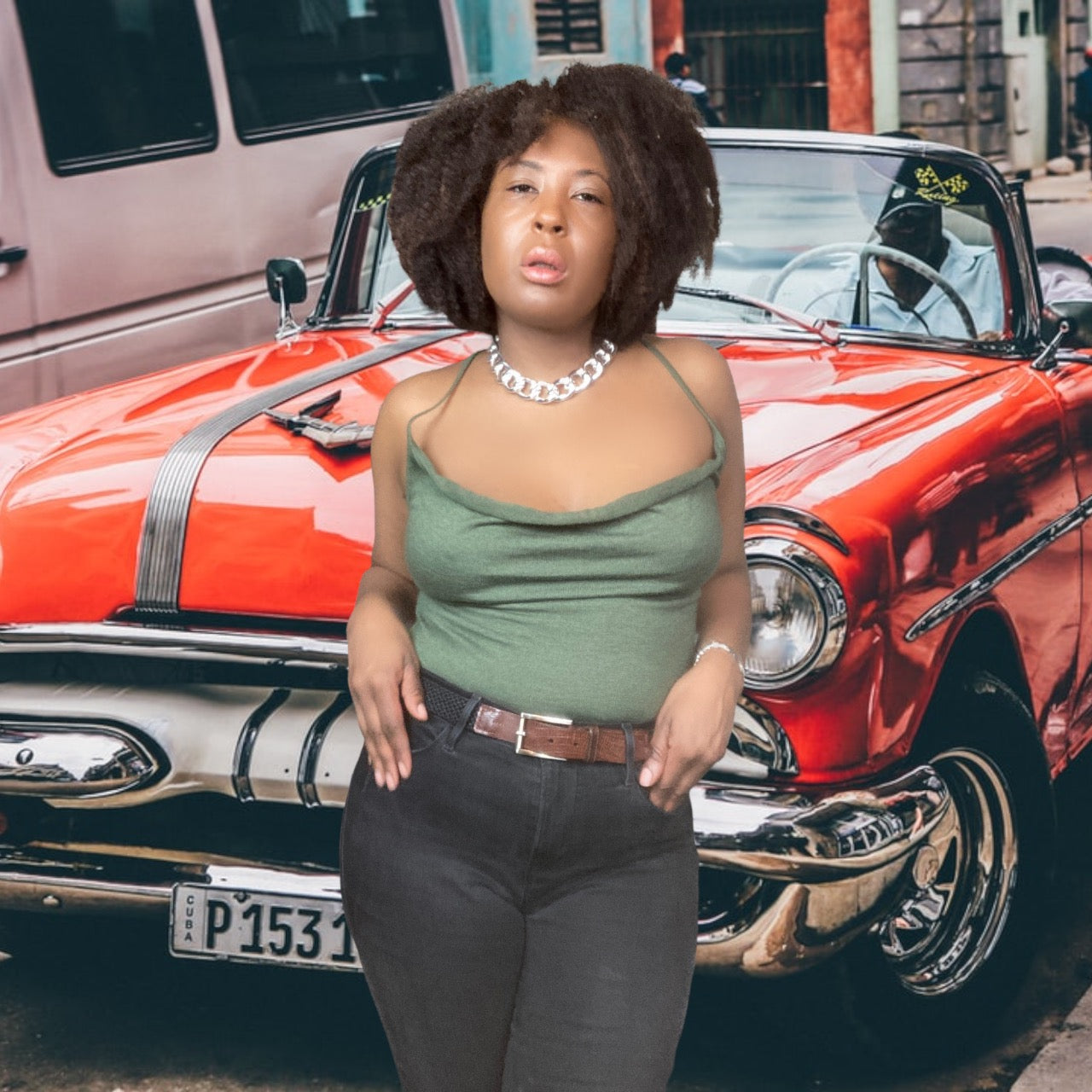 Vintage Bill Blass Cashmere Cowl Neck Camisole sz. M