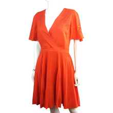 Load image into Gallery viewer, Karen Millen Pleated Laser Cut Dress  Size 8
