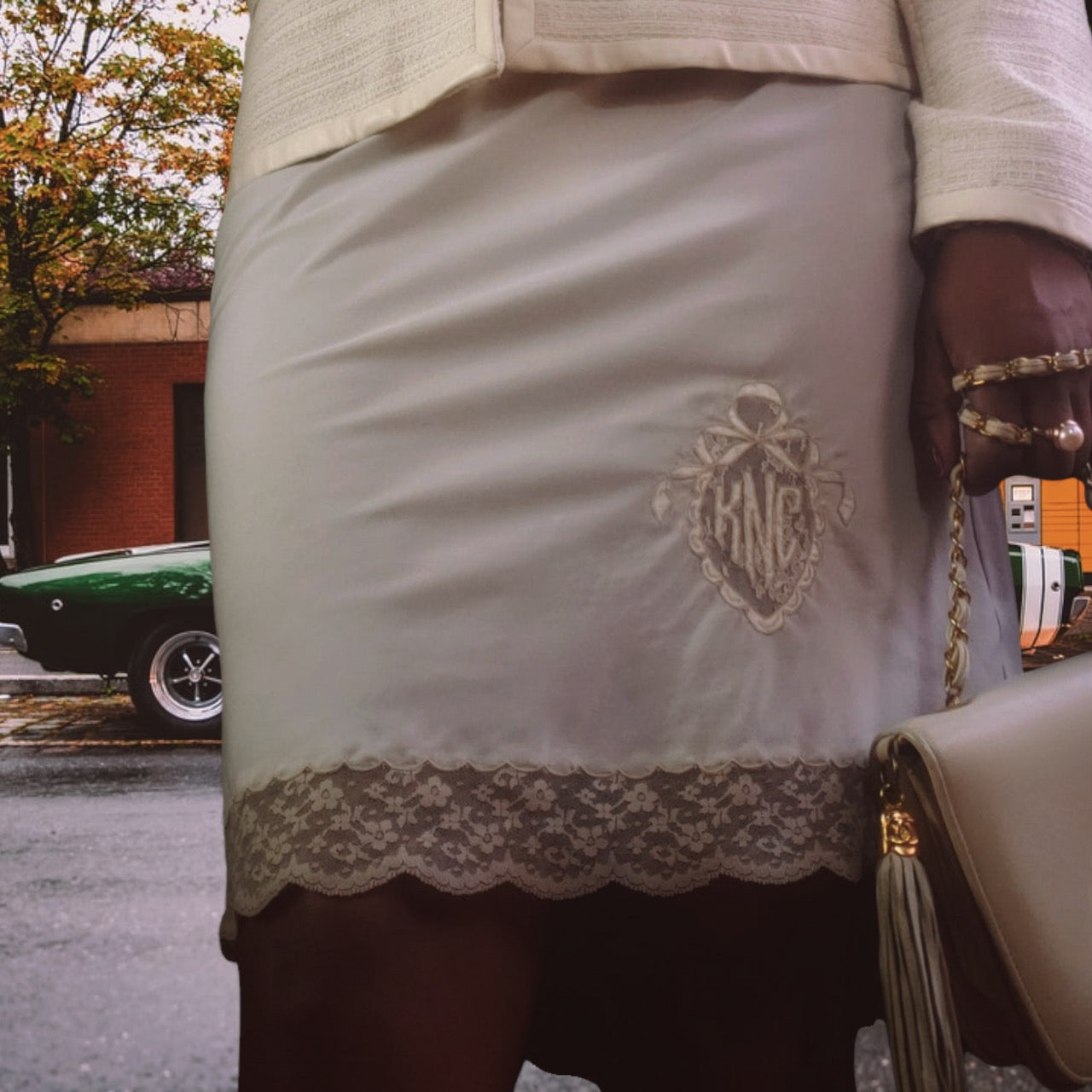 1950s Vintage Skirt Slip size M