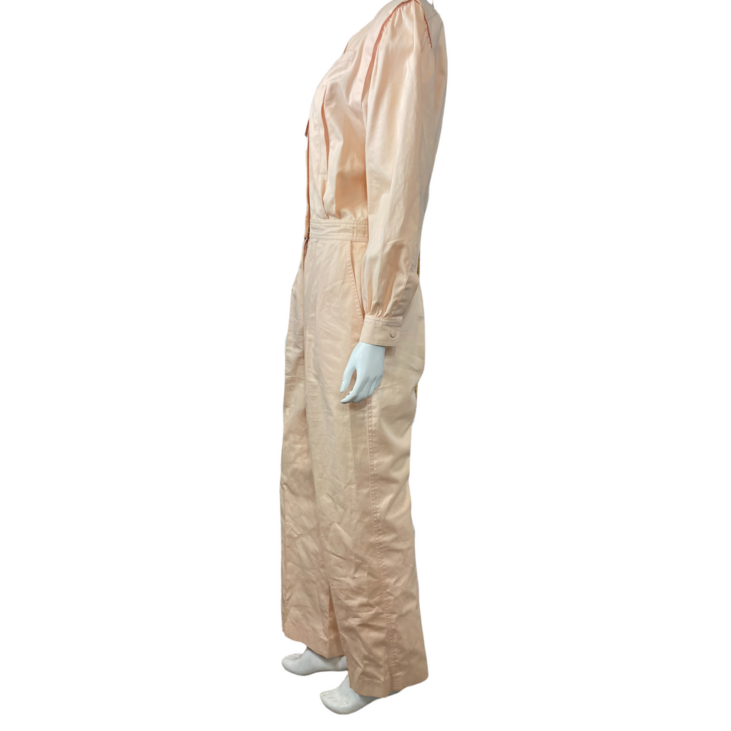 Vintage 80s Escada by SRB Pale Pink Jumpsuit