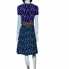 Load image into Gallery viewer, Stella McCartney Purple Petra Contrast Floral Silk Dress Suze 8