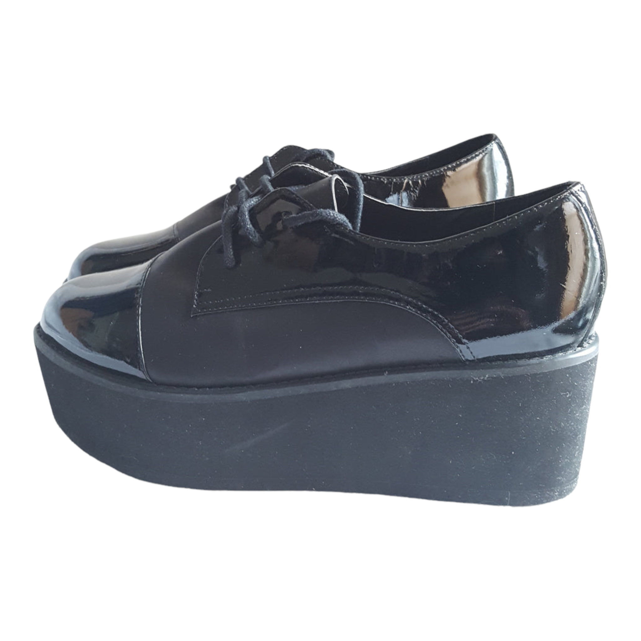Steve Madden Patent Leather Flatforms Heels size 6