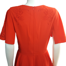 Load image into Gallery viewer, Karen Millen Pleated Laser Cut Dress  Size 8
