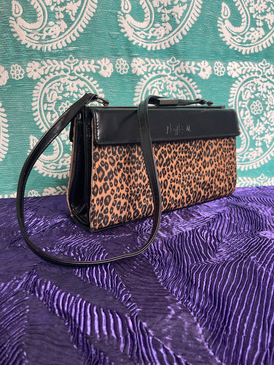 Mary McFadden 3N1 Vintage Handbag Embroiderd Florals Animal Print