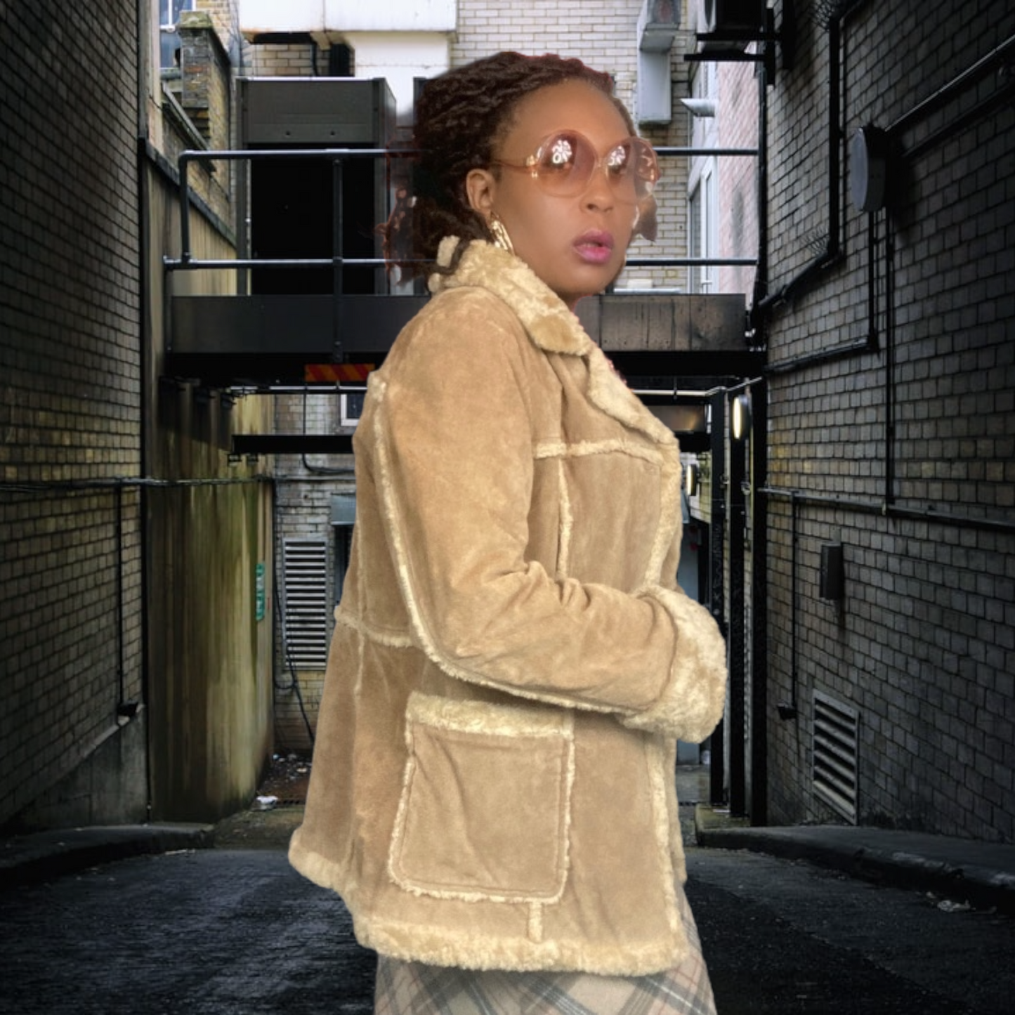 90s Mudd Jeans Shearling Size XL