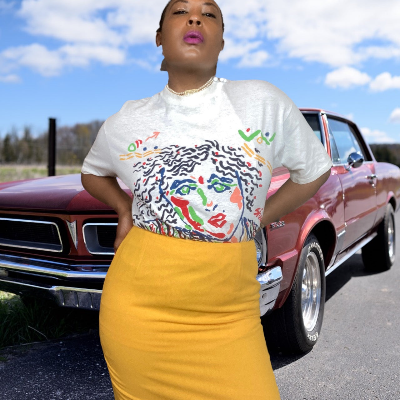 90s Vintage Tee Handpainted Kimberly Kollections T