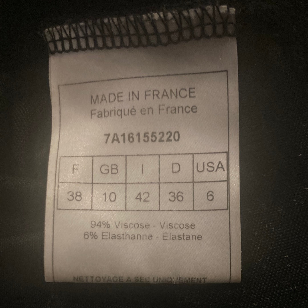 90s Christian Dior Black Jersey Knit Top