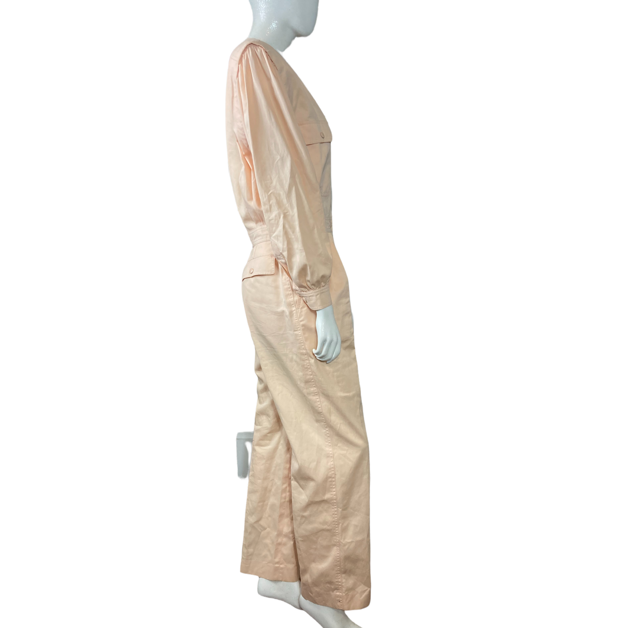 Vintage 80s Escada by SRB Pale Pink Jumpsuit