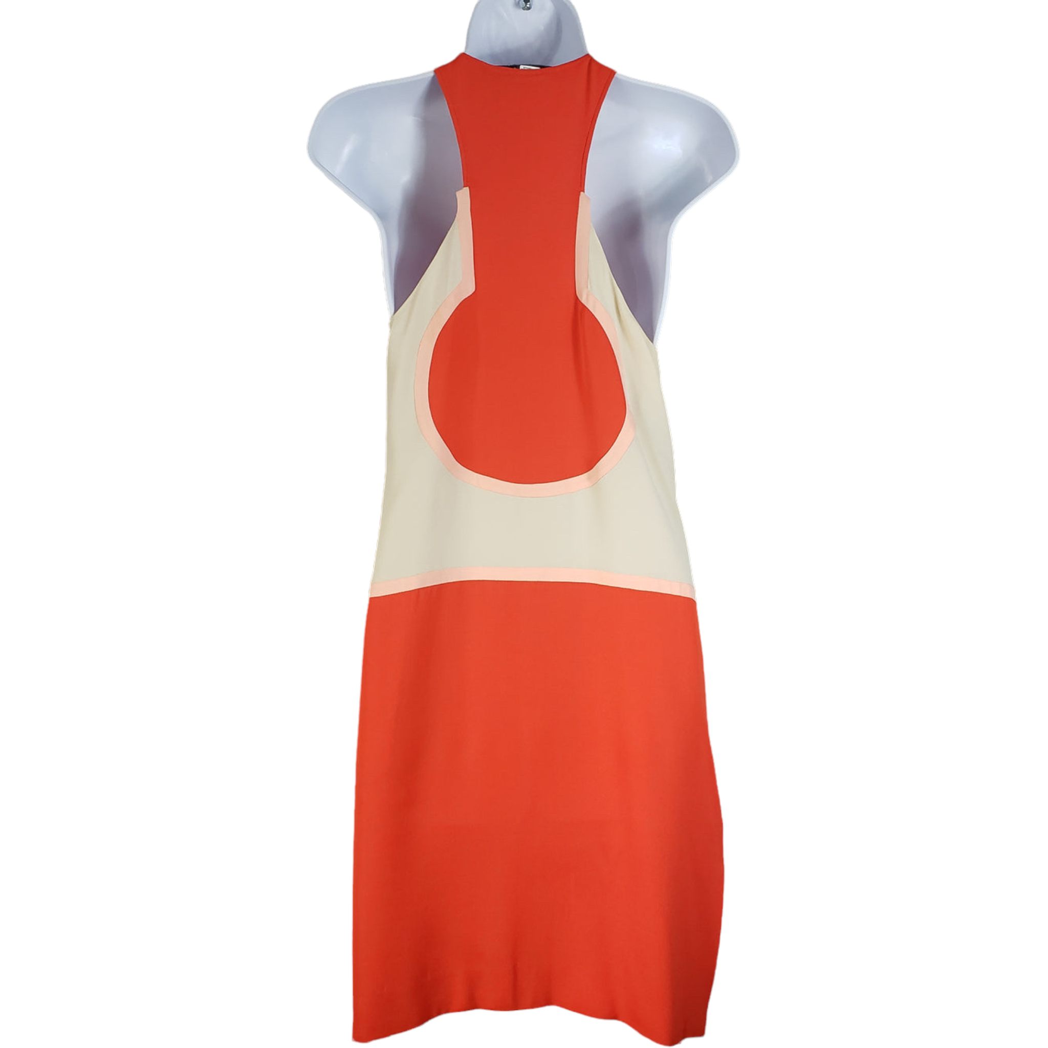 DvF Silk MOD Color Block Geometric Mini Dress/Tunic Size 2