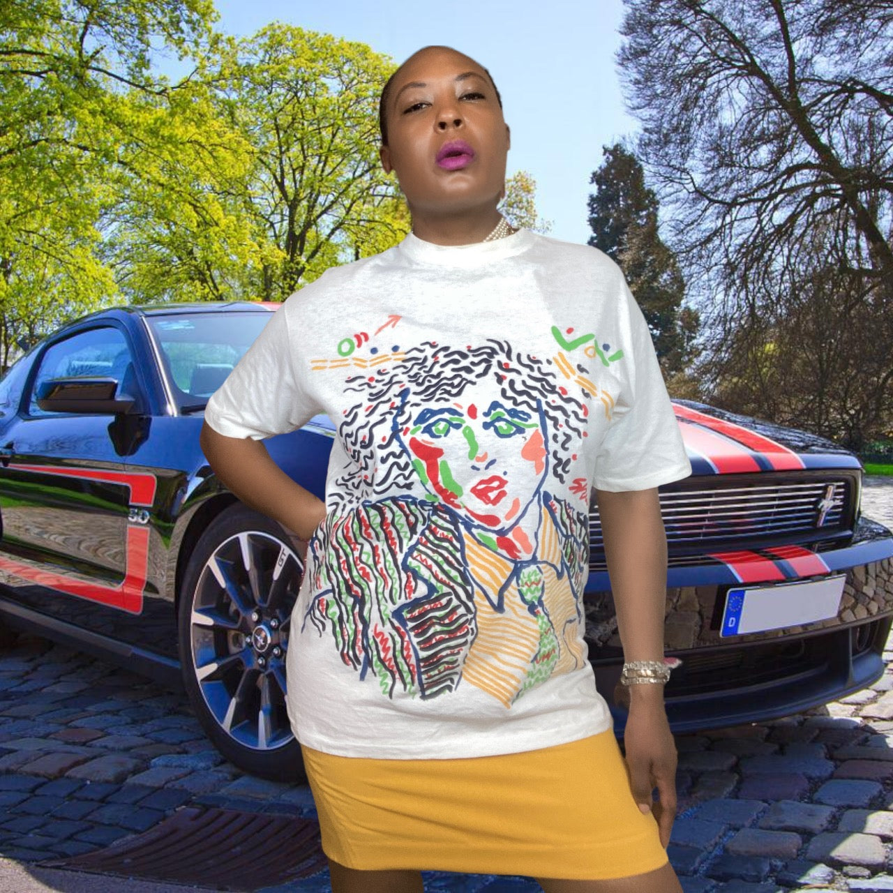 90s Vintage Tee Handpainted Kimberly Kollections T