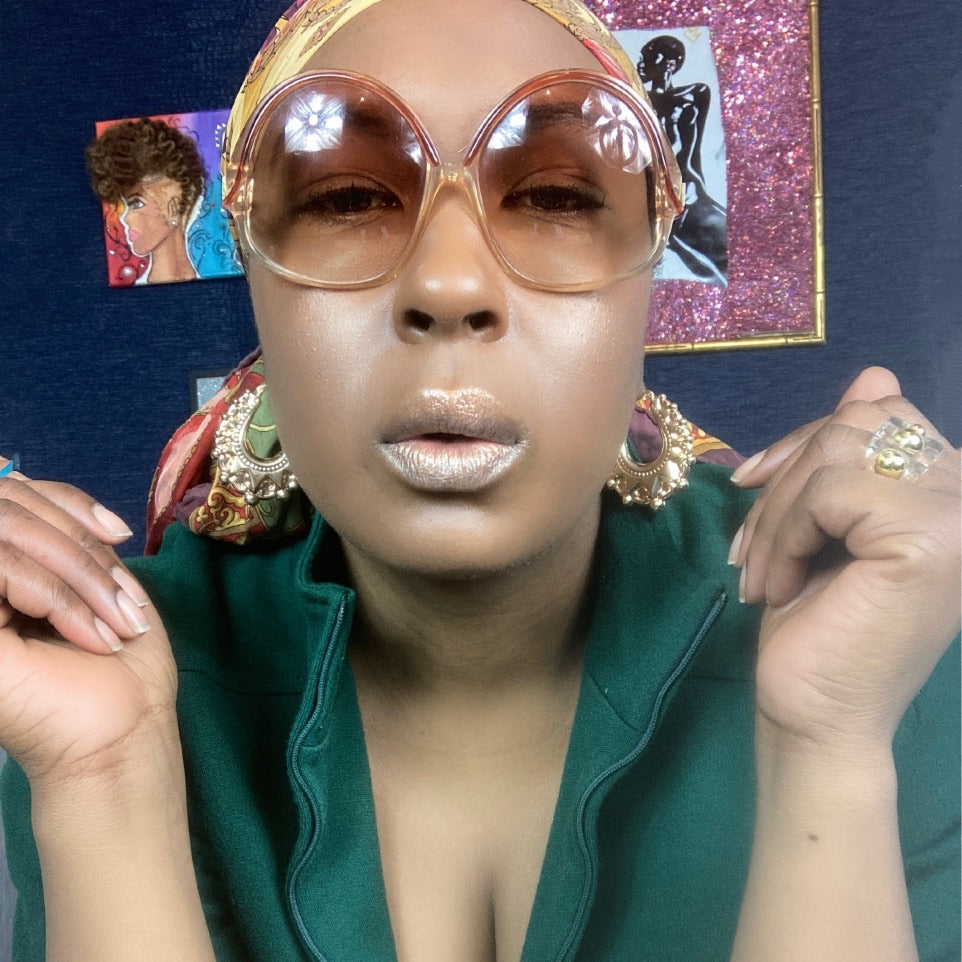 Image Gang_Gold_Creole_EarRing_Lucille Golden Vintage_Black Owned Brands