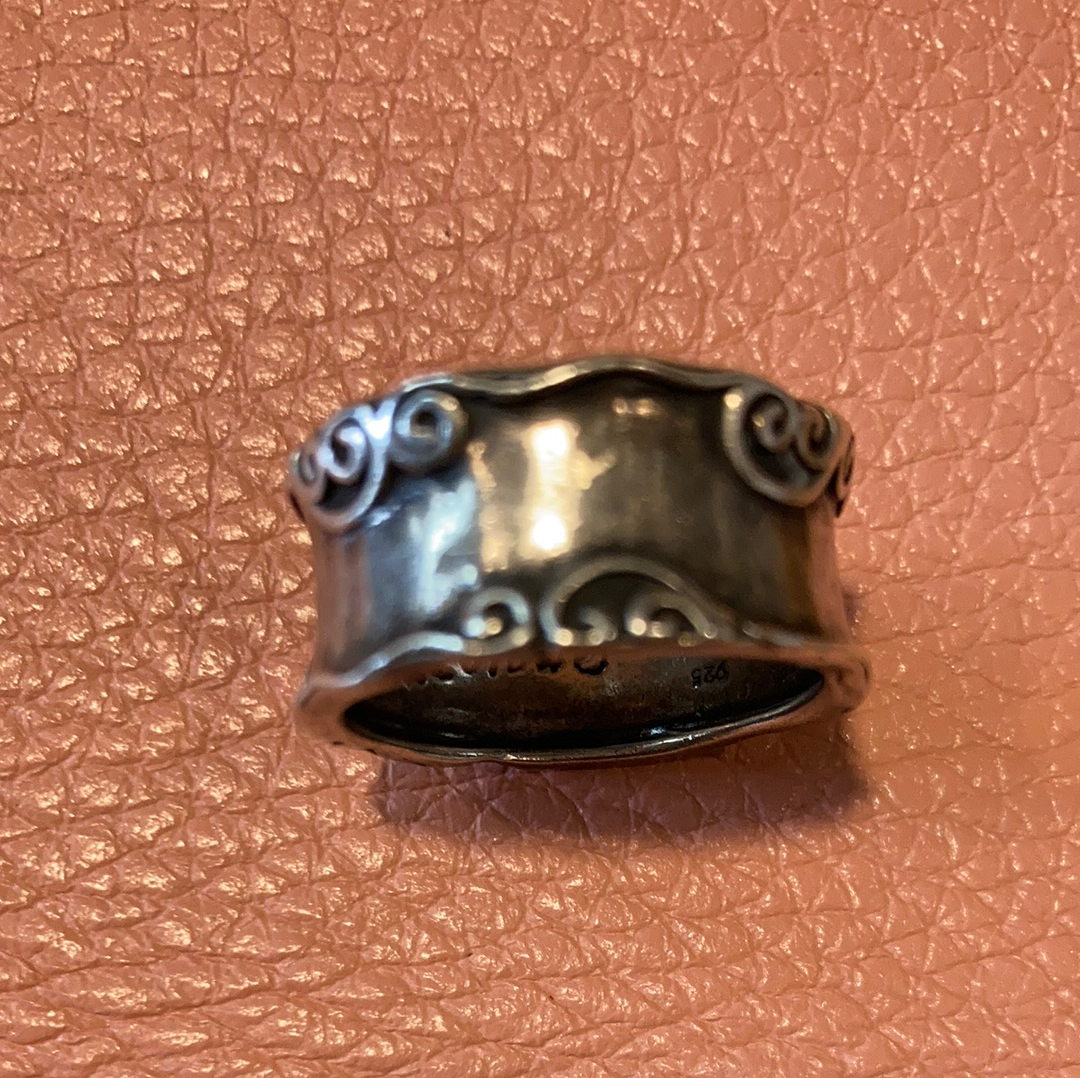 Vintage 925 Sterling Silver Israel Didae Silver Band