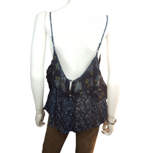 Load image into Gallery viewer, Free People Spaghetti Strap Flutter Blouse Size L
