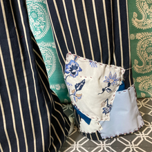 Load image into Gallery viewer, Repaired TopShop High Waist Pintstripe Trousers Size 6
